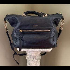 Black Leather Henri Bendel handbag.
